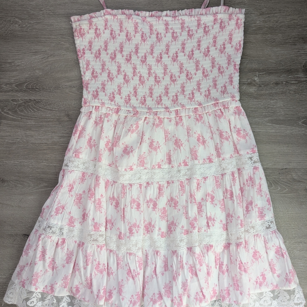 Altar'd State Pink Floral Mini Dress